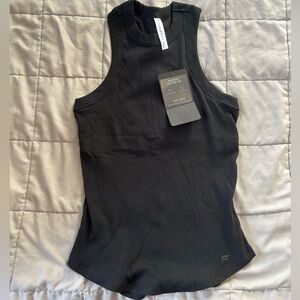 Fabletics Black Ribbed Tank Top
